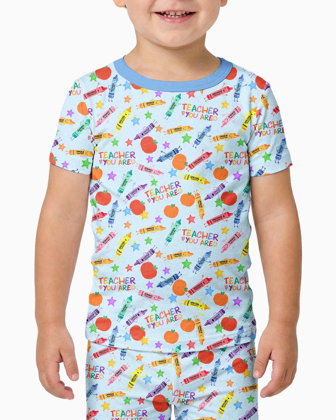 Zweiteiliges, kurzärmliges Pyjama-Set mit Marienkäfern