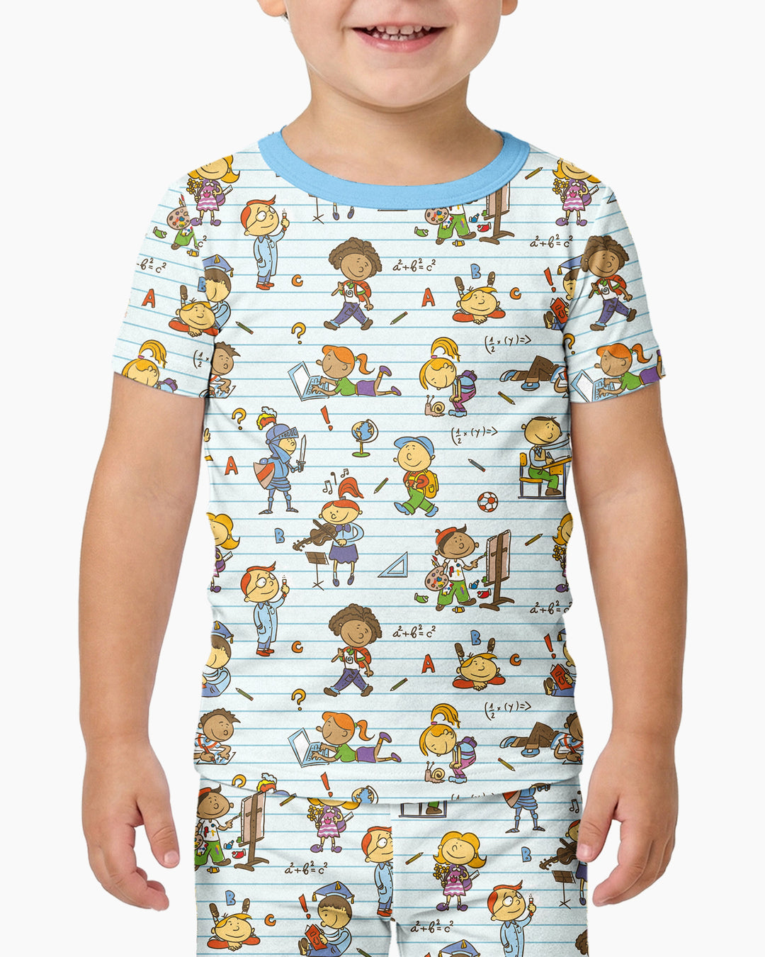 Zweiteiliges, kurzärmliges Pyjama-Set mit Marienkäfern