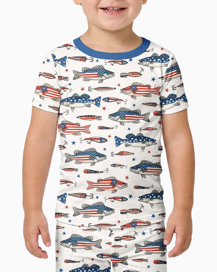 Zweiteiliges, kurzärmliges Pyjama-Set mit Marienkäfern