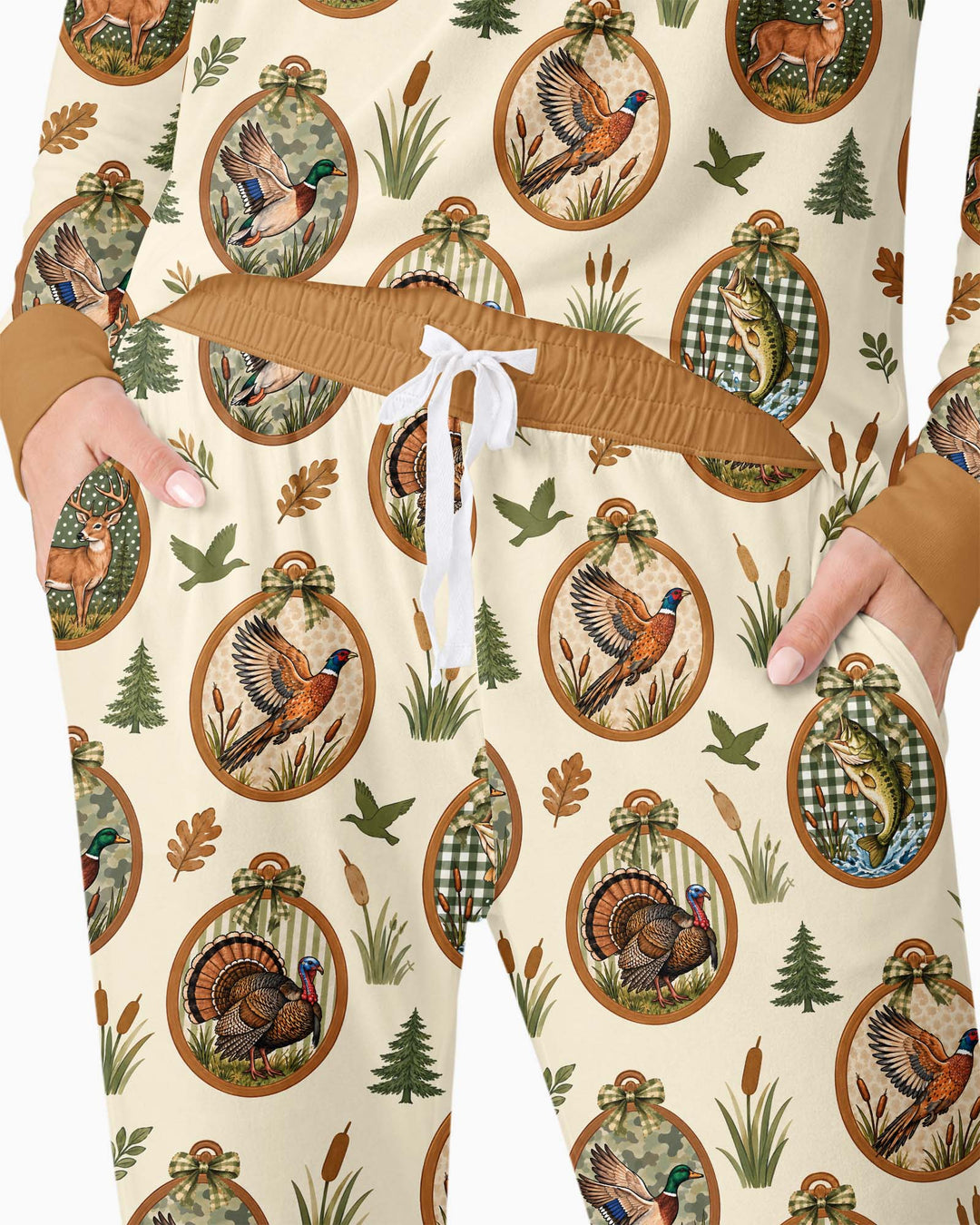 Hunting Season Family Matching Bamboo Women Pajama Set