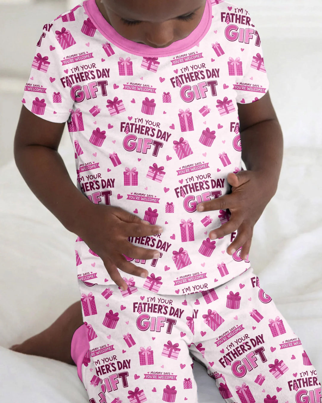 Zweiteiliges, kurzärmliges Pyjama-Set mit Marienkäfern