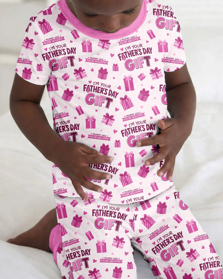 Zweiteiliges, kurzärmliges Pyjama-Set mit Marienkäfern