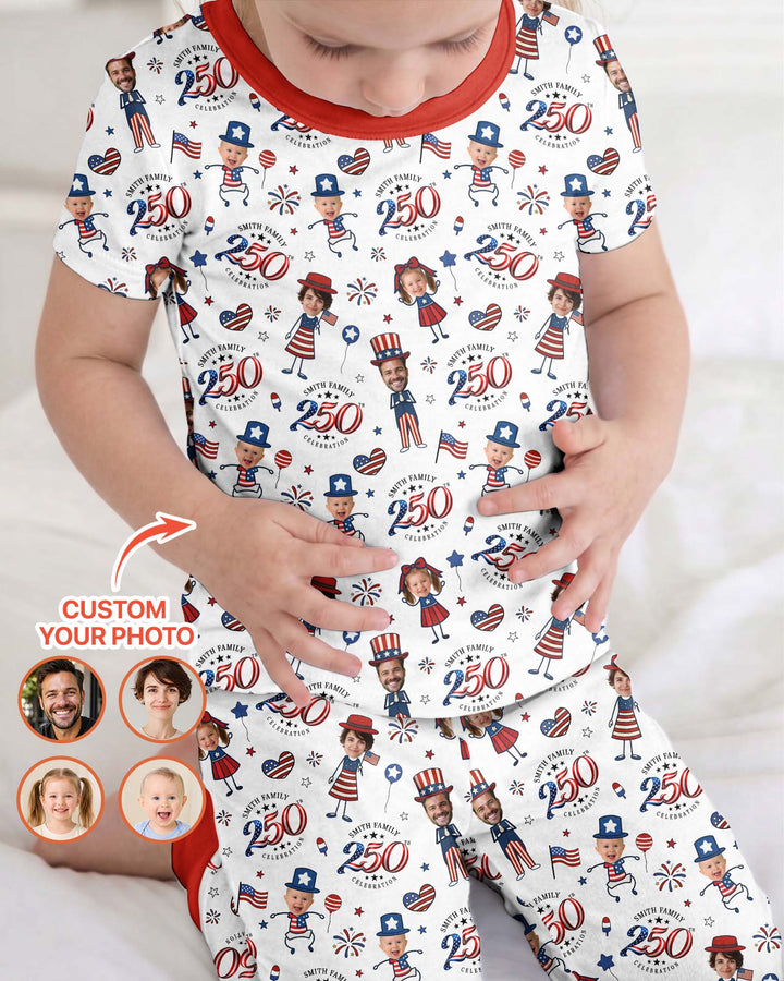 Zweiteiliges, kurzärmliges Pyjama-Set mit Marienkäfern