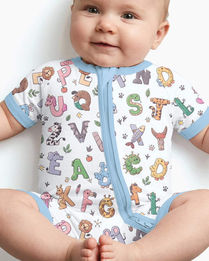 Animals Alphabet Bamboo Shorty Zippy
