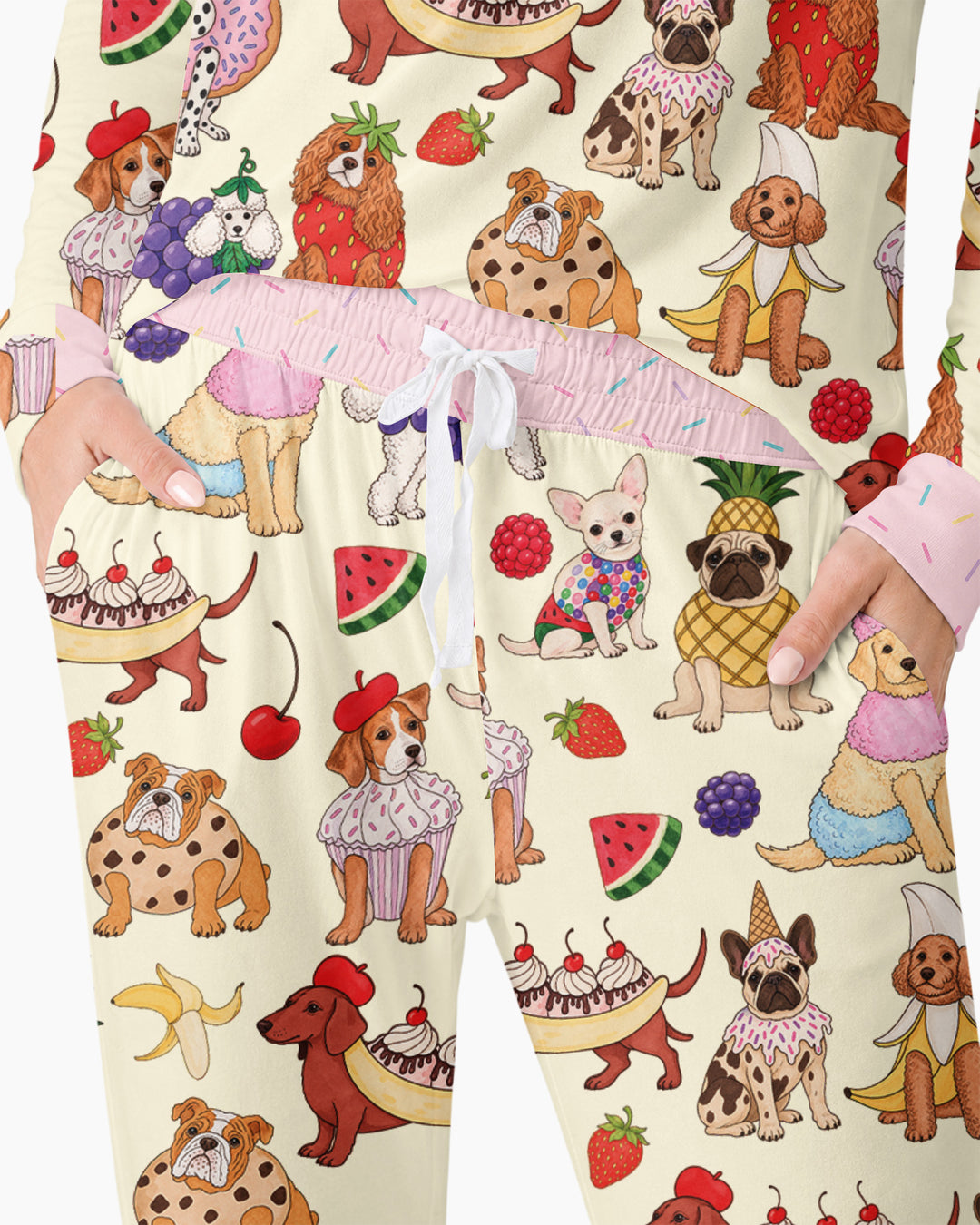 Sweet Treat Pups Bamboo Women Pajama Set