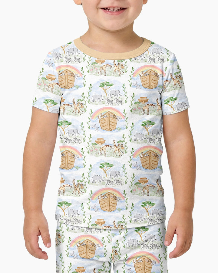 Zweiteiliges, kurzärmliges Pyjama-Set mit Marienkäfern