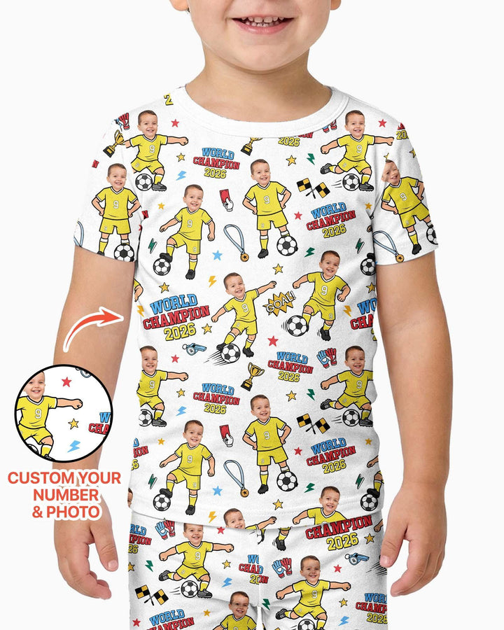 Zweiteiliges, kurzärmliges Pyjama-Set mit Marienkäfern