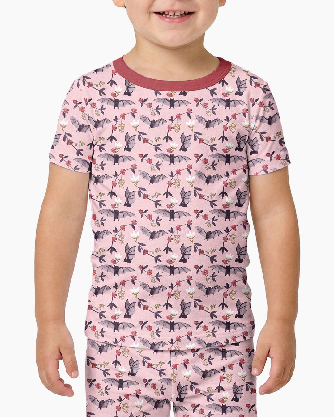 Fruit Bats Bamboo Two Piece Short Sleeve Pajama Set