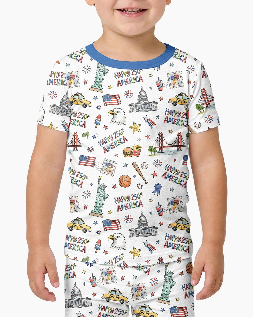 Zweiteiliges, kurzärmliges Pyjama-Set mit Marienkäfern