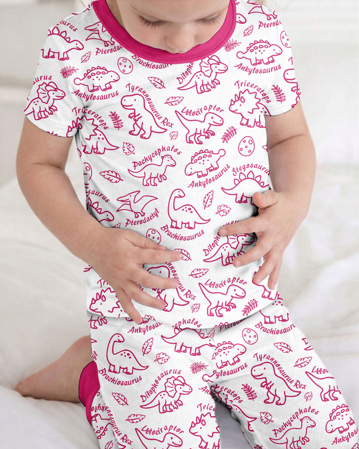 Zweiteiliges, kurzärmliges Pyjama-Set mit Marienkäfern