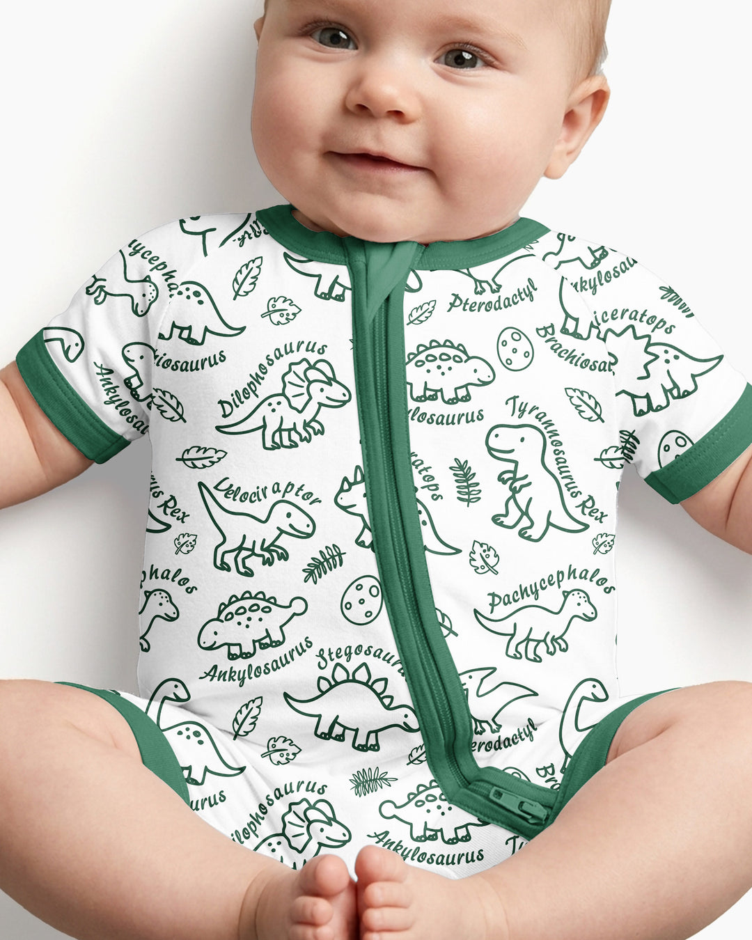 Dinosaur Park Bamboo Shorty Zippy