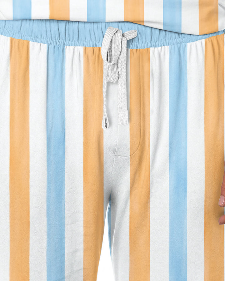 Game Day Puppy And Bows Bamboo Men's Pajama Set