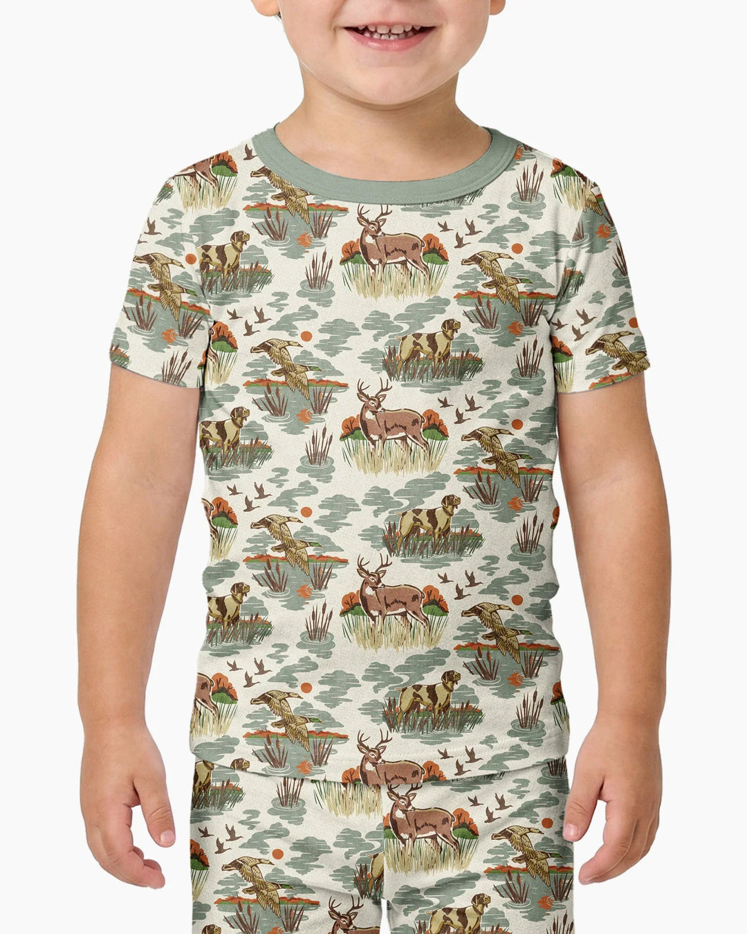 Zweiteiliges, kurzärmliges Pyjama-Set mit Marienkäfern