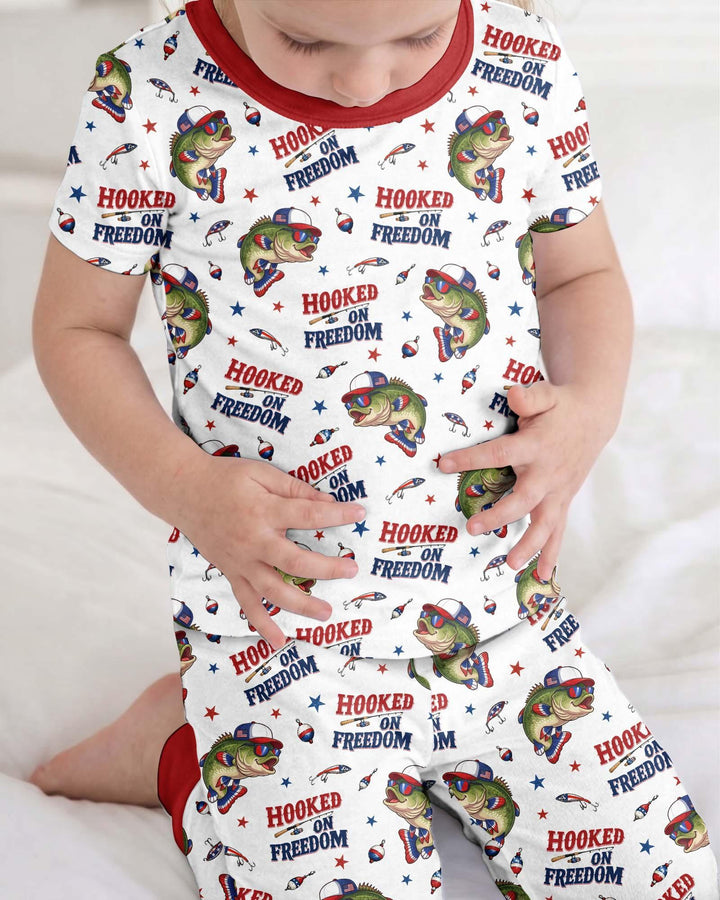 Zweiteiliges, kurzärmliges Pyjama-Set mit Marienkäfern