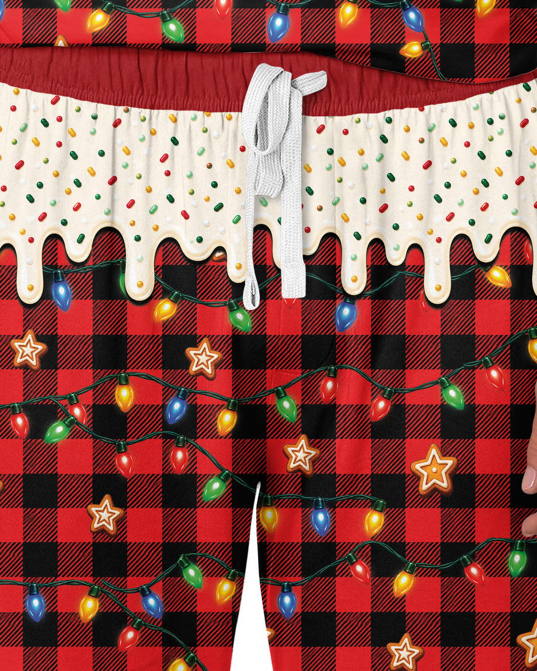 The Cookie Crew Custom Gingerbread Letter Bamboo Men's Pajama Set