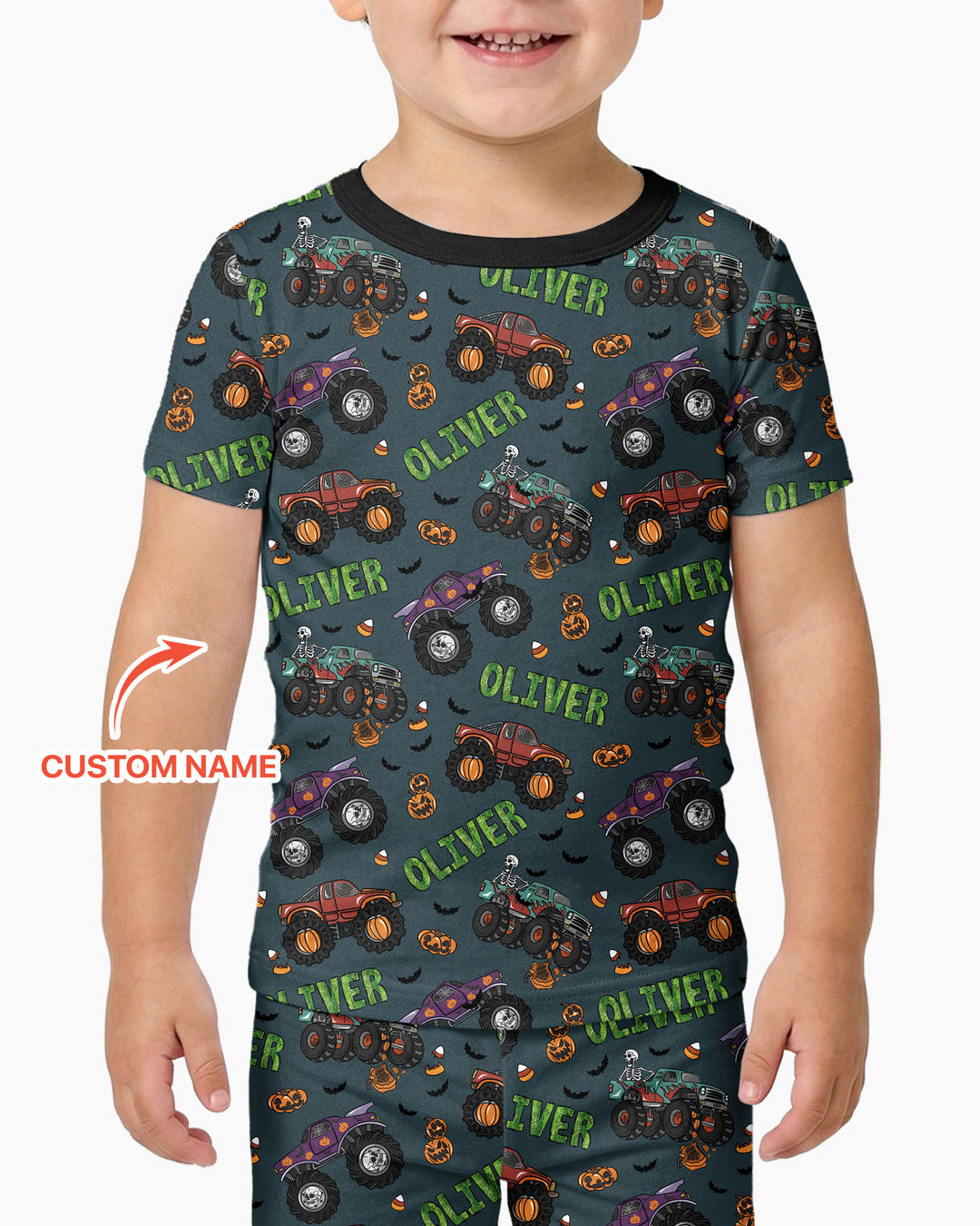 Zweiteiliges, kurzärmliges Pyjama-Set mit Marienkäfern