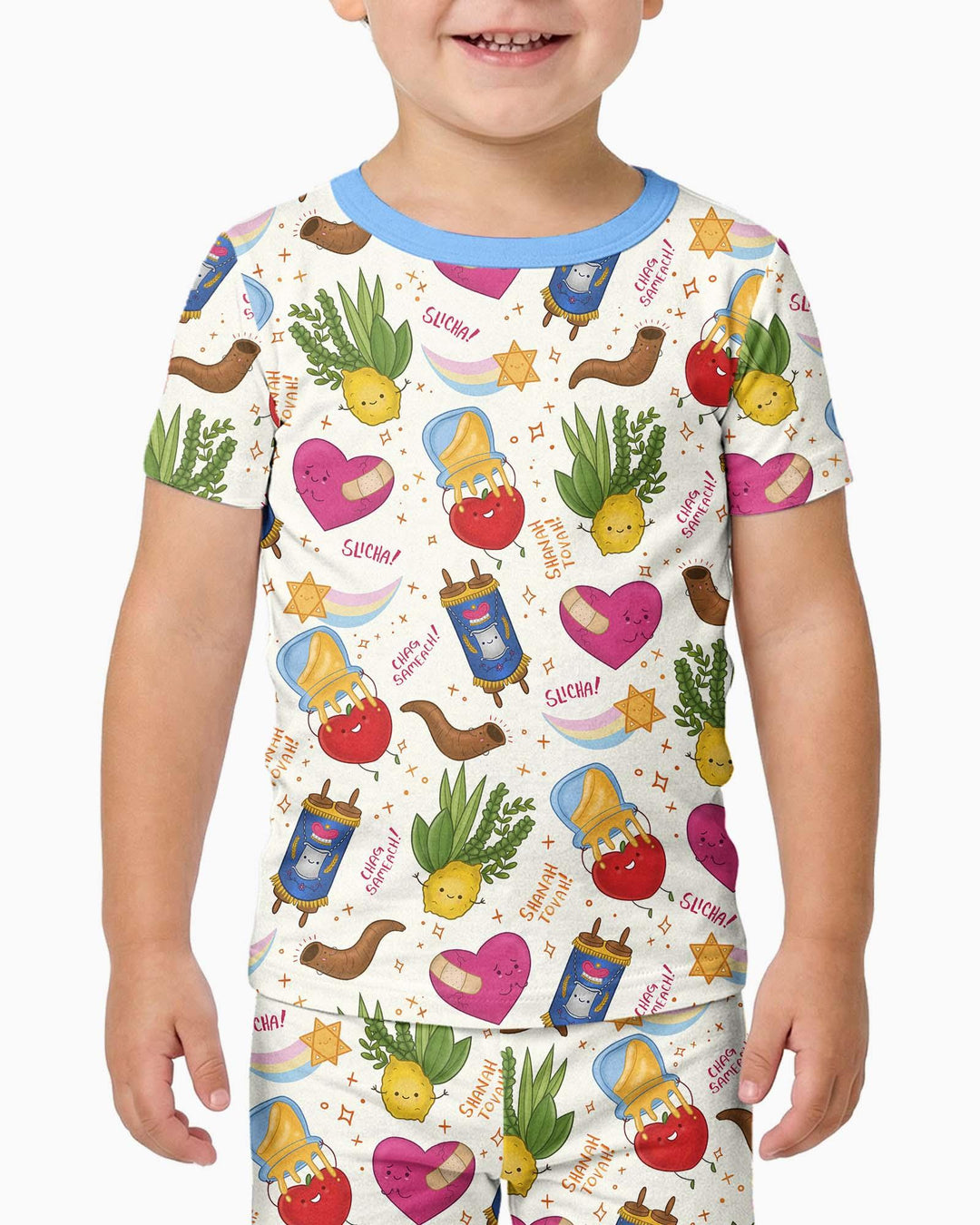 Zweiteiliges, kurzärmliges Pyjama-Set mit Marienkäfern
