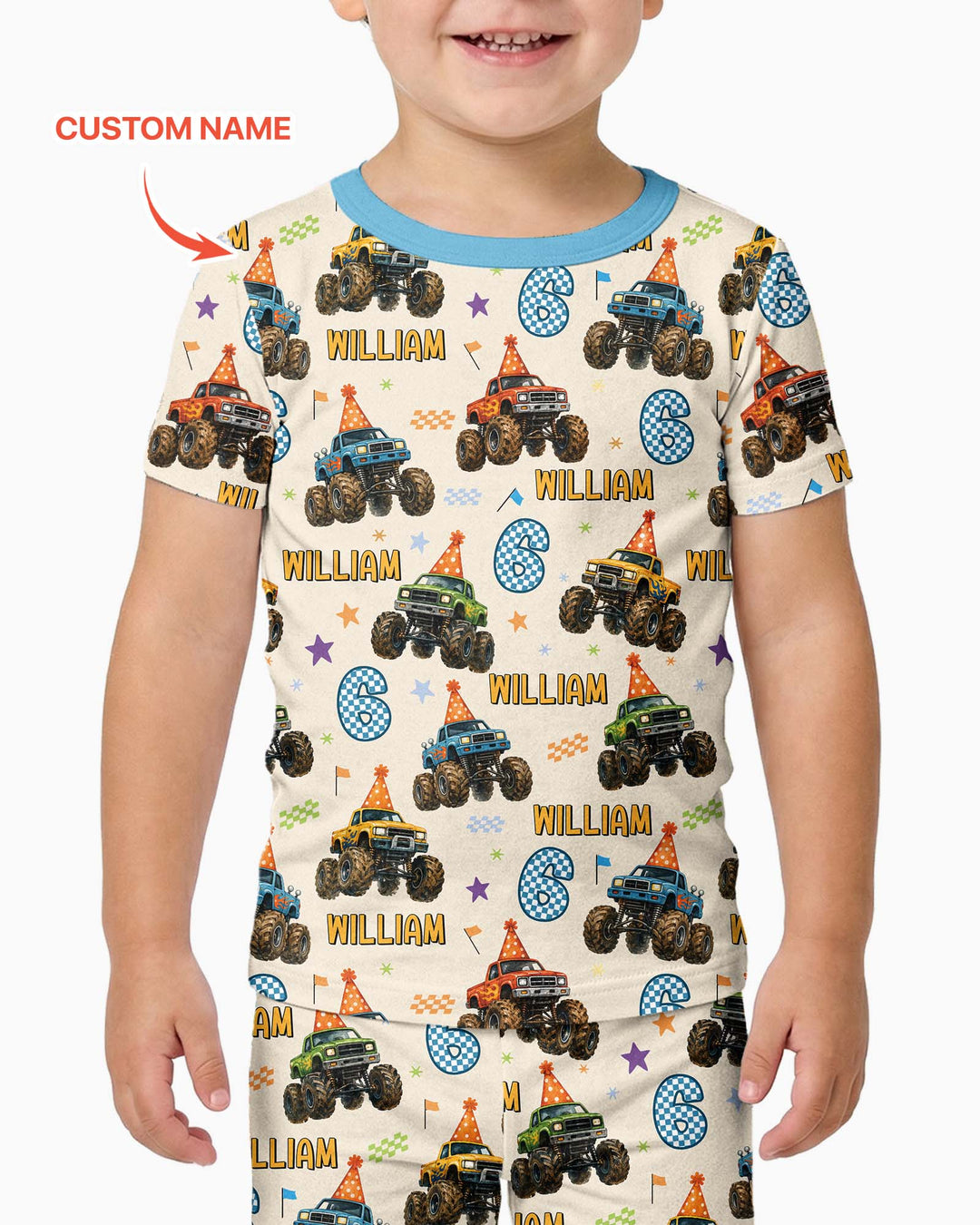 Zweiteiliges, kurzärmliges Pyjama-Set mit Marienkäfern