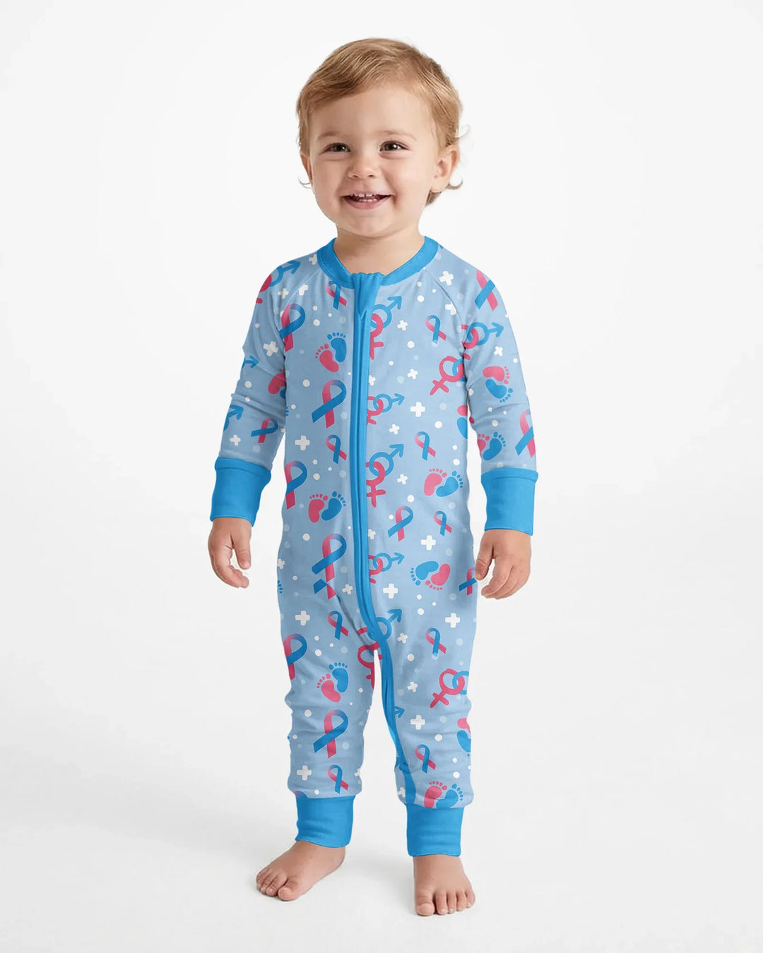 Gerippte Babykleidung mit individuellem Foto - Weich &amp; Skizzenhaft