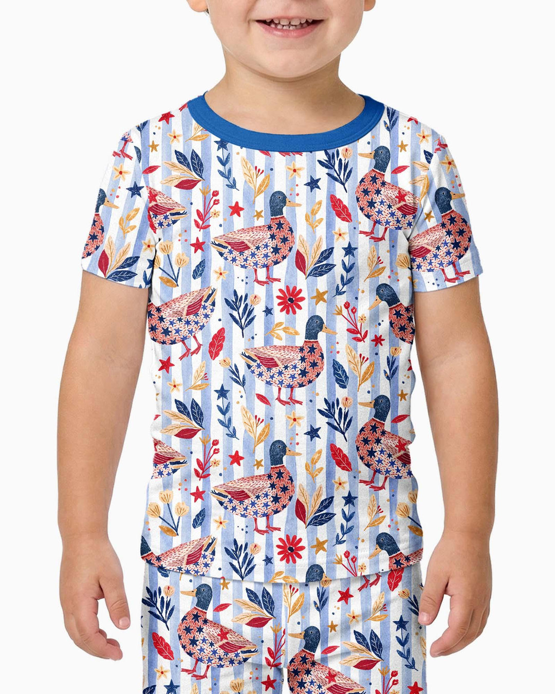 Zweiteiliges, kurzärmliges Pyjama-Set mit Marienkäfern