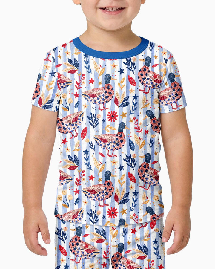 Zweiteiliges, kurzärmliges Pyjama-Set mit Marienkäfern