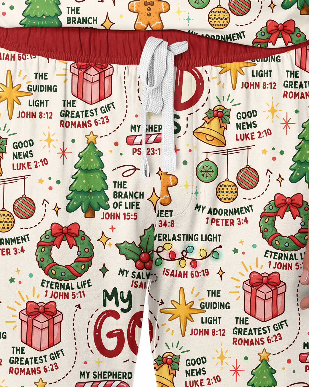 Christmas My God Is Bamboo Men's Pajama Set