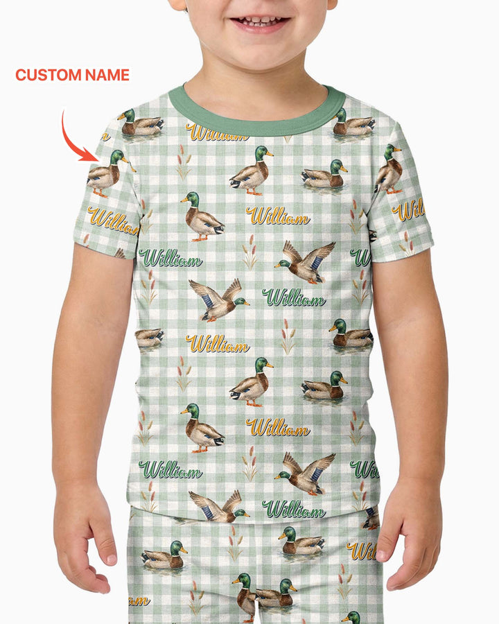 Zweiteiliges, kurzärmliges Pyjama-Set mit Marienkäfern