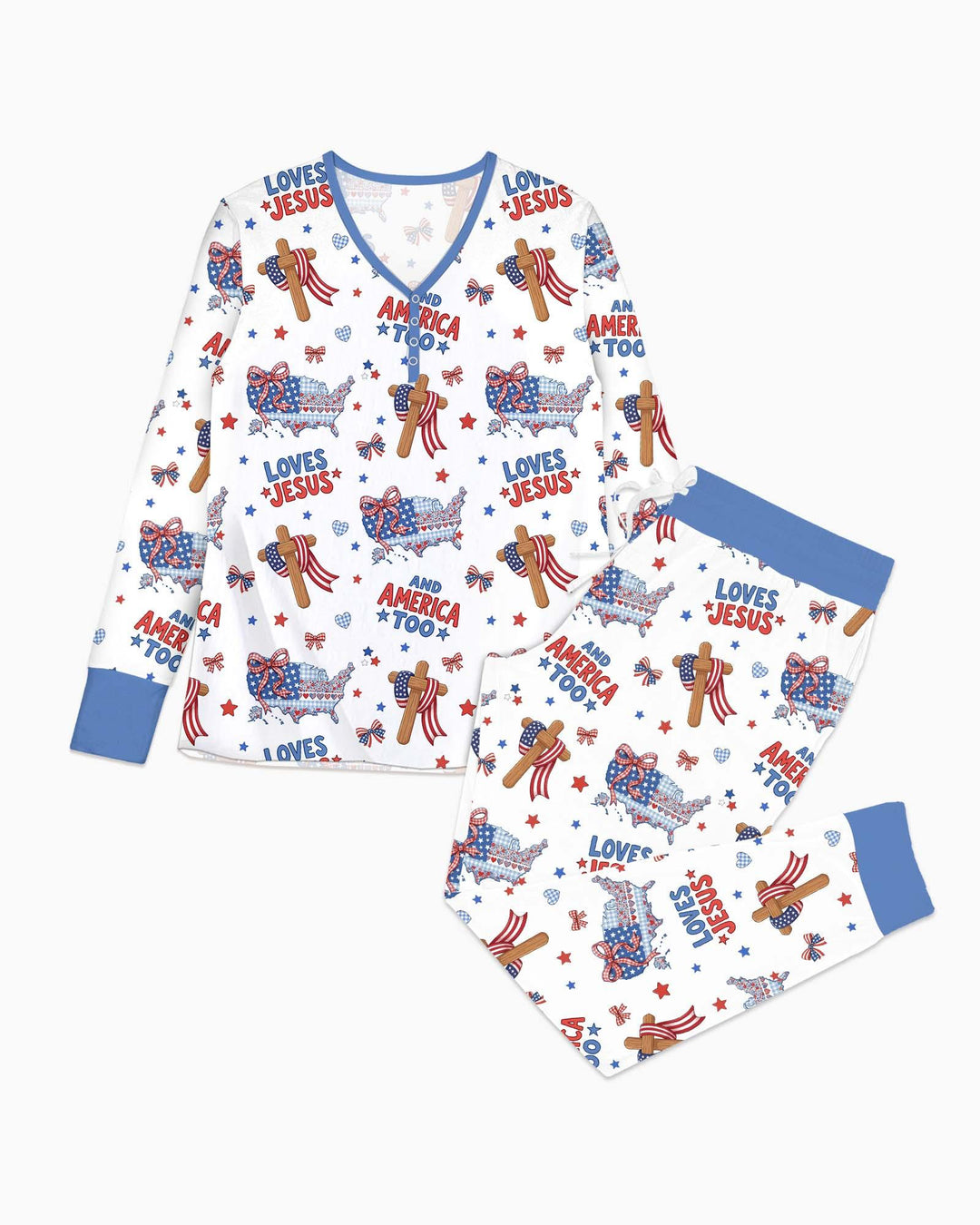 Vorlage Bambus Damen Pyjama Set