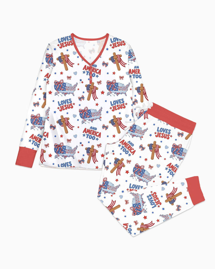 Vorlage Bambus Damen Pyjama Set