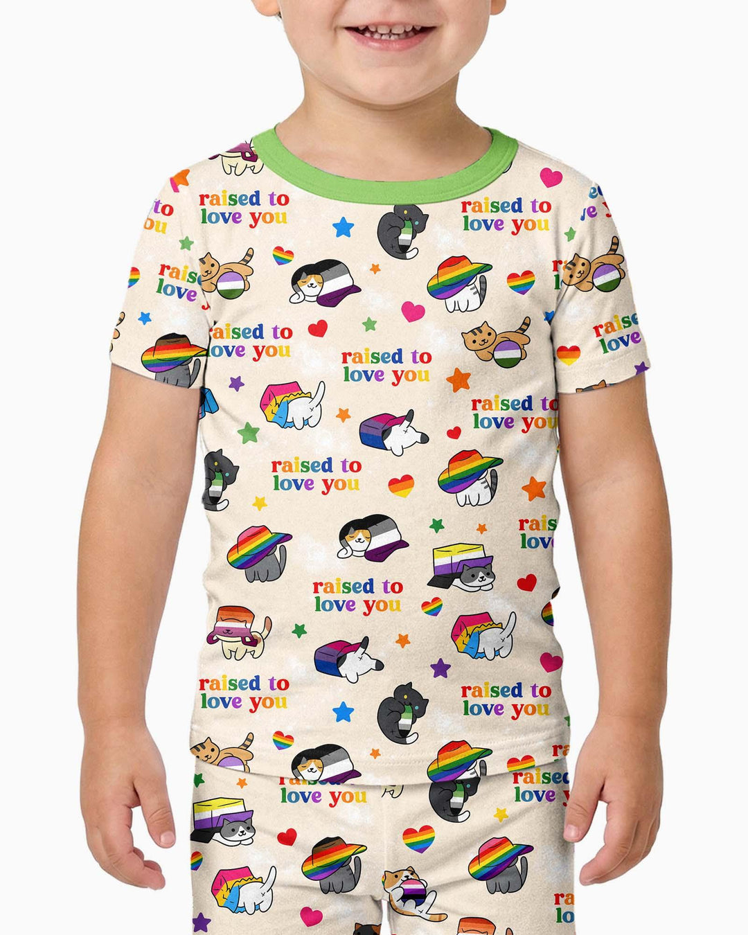 Zweiteiliges, kurzärmliges Pyjama-Set mit Marienkäfern