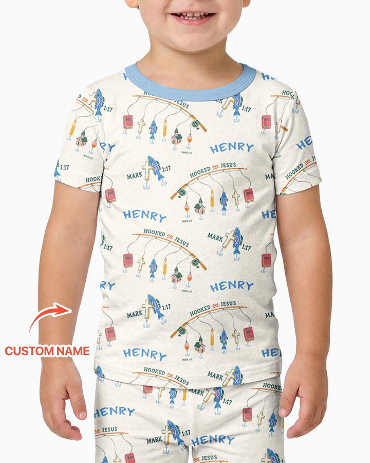 Zweiteiliges, kurzärmliges Pyjama-Set mit Marienkäfern