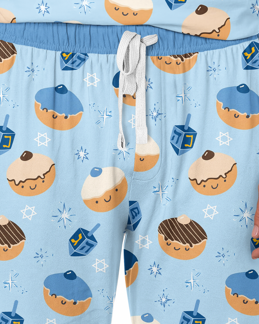 Hanukkah Donut Family Matching Bamboo Men's Pajama Set