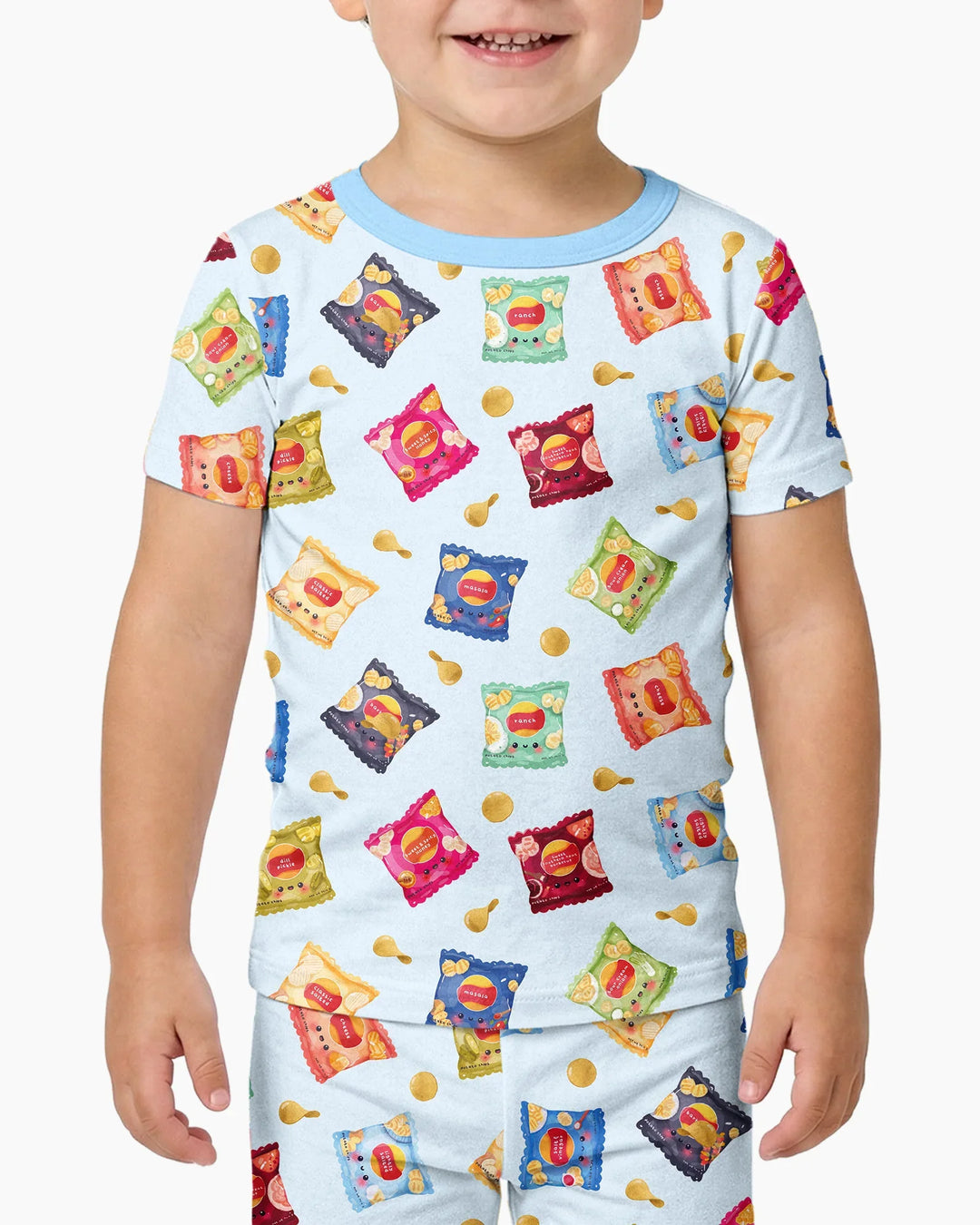 Zweiteiliges, kurzärmliges Pyjama-Set mit Marienkäfern