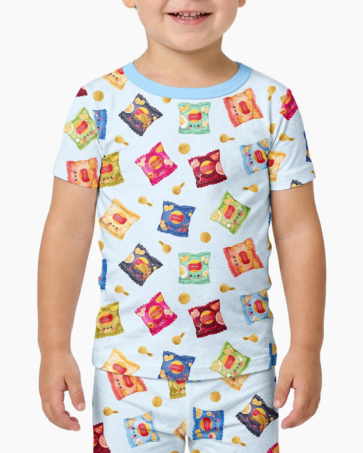 Zweiteiliges, kurzärmliges Pyjama-Set mit Marienkäfern