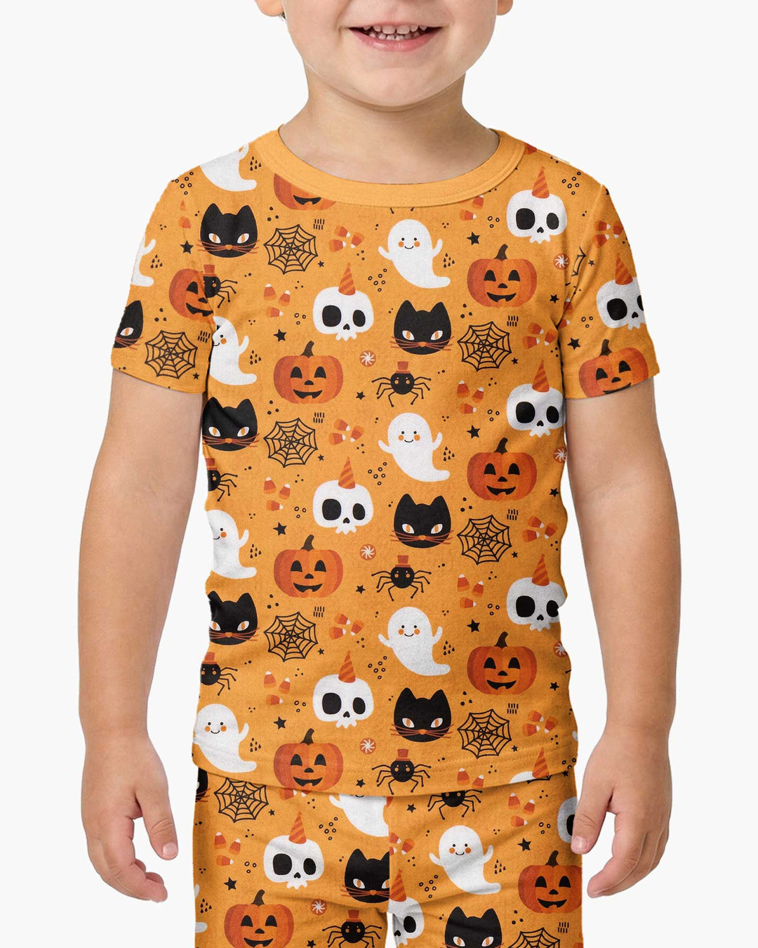 Halloween Party Bamboo Two Piece Short Sleeve Pajama Set