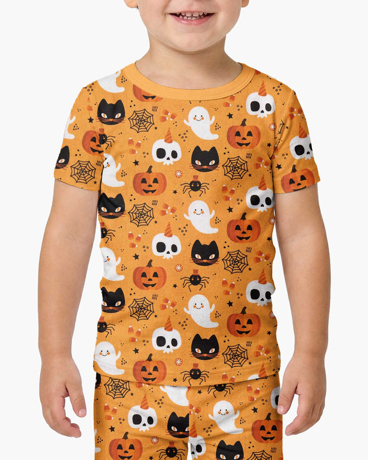 Halloween Party Bamboo Two Piece Short Sleeve Pajama Set