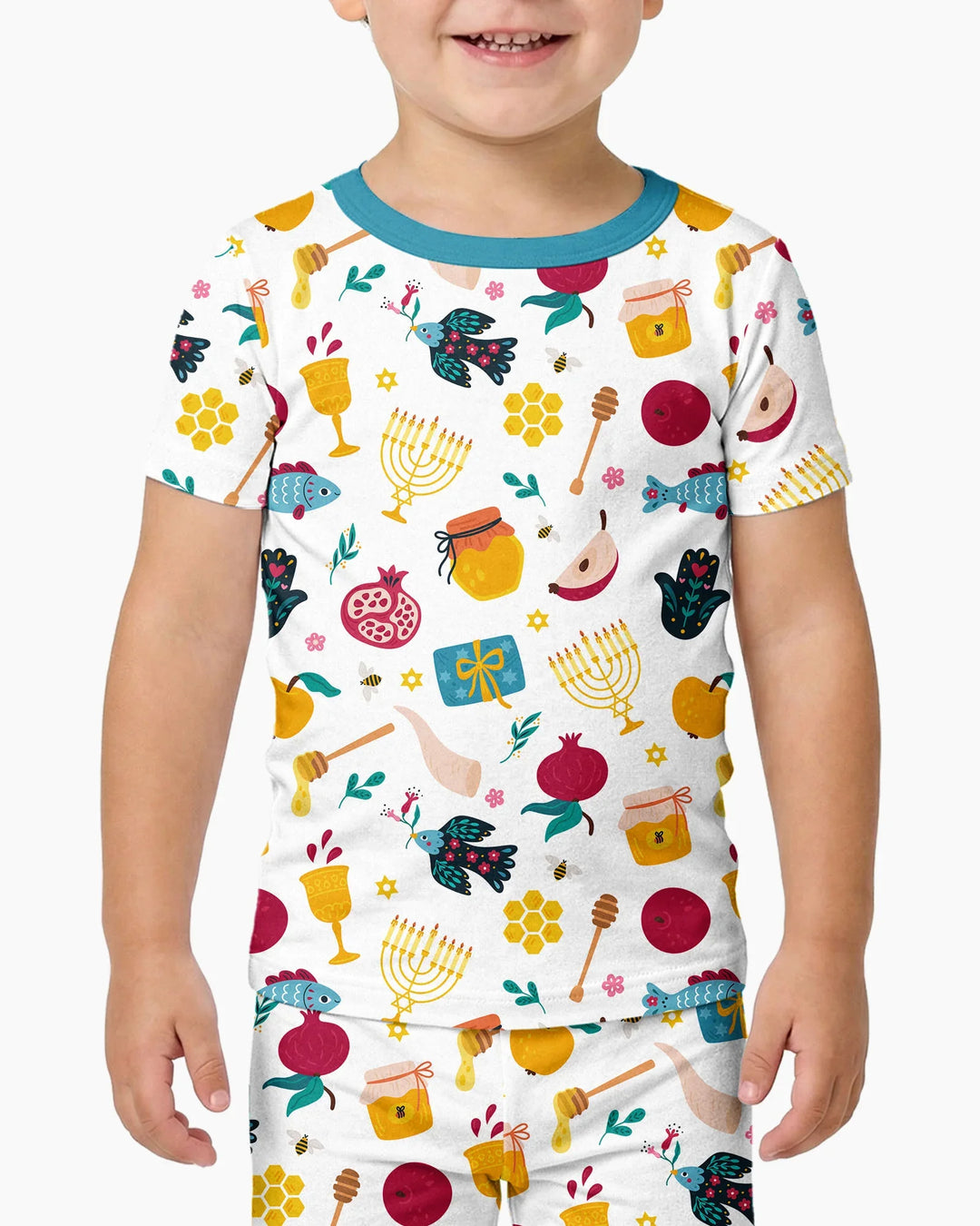 Zweiteiliges, kurzärmliges Pyjama-Set mit Marienkäfern