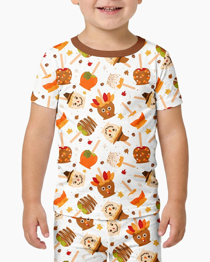 Zweiteiliges, kurzärmliges Pyjama-Set mit Marienkäfern