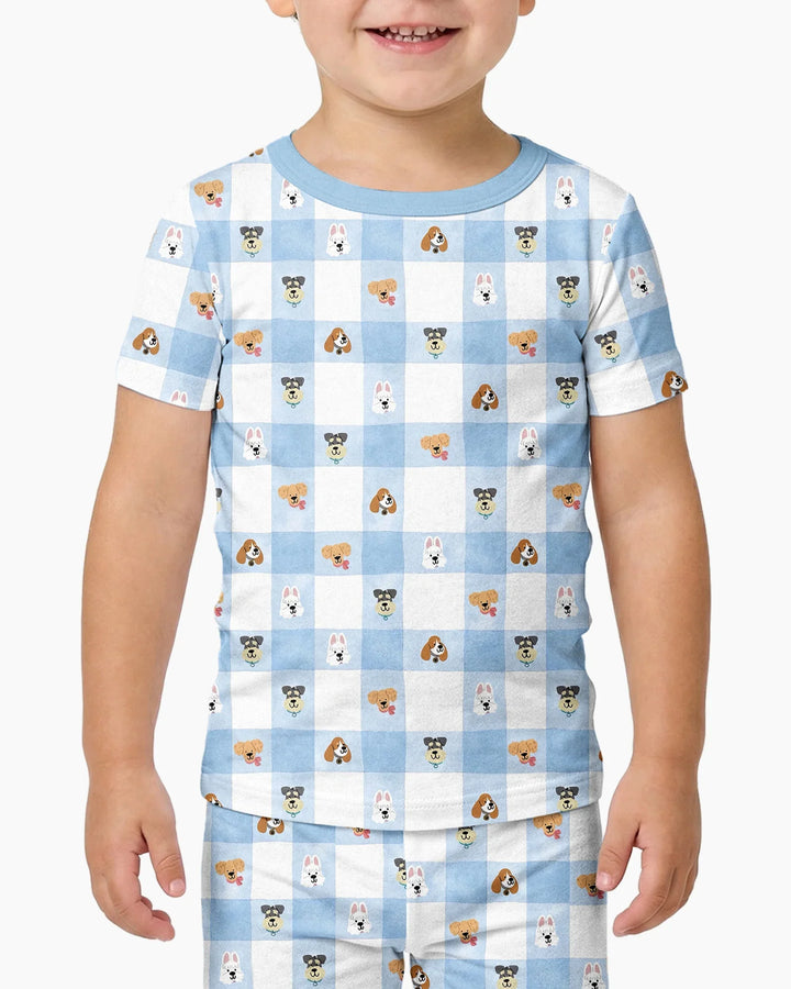 Zweiteiliges, kurzärmliges Pyjama-Set mit Marienkäfern