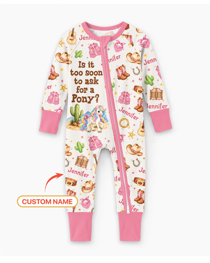 Is It Too Soon To Ask For A Pony Custom Name Bamboo Convertible Zippy