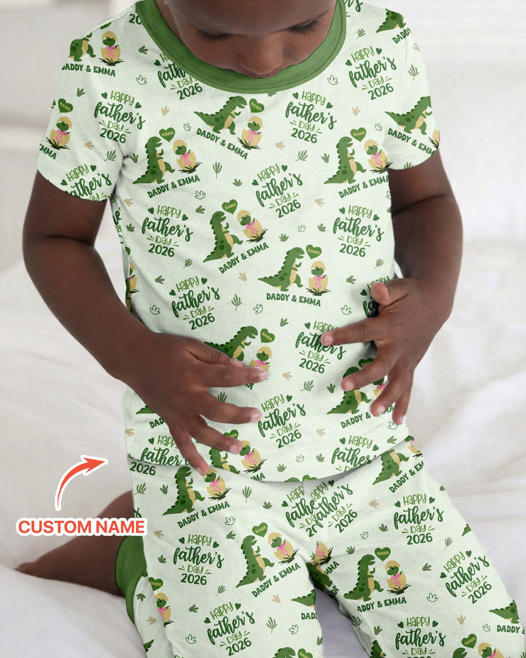 Zweiteiliges, kurzärmliges Pyjama-Set mit Marienkäfern