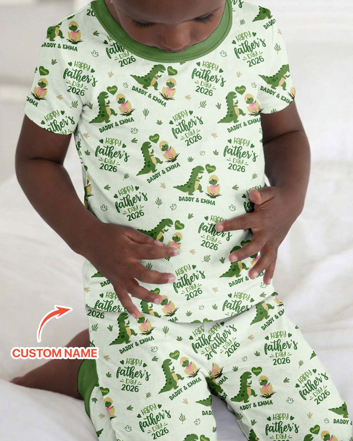 Zweiteiliges, kurzärmliges Pyjama-Set mit Marienkäfern