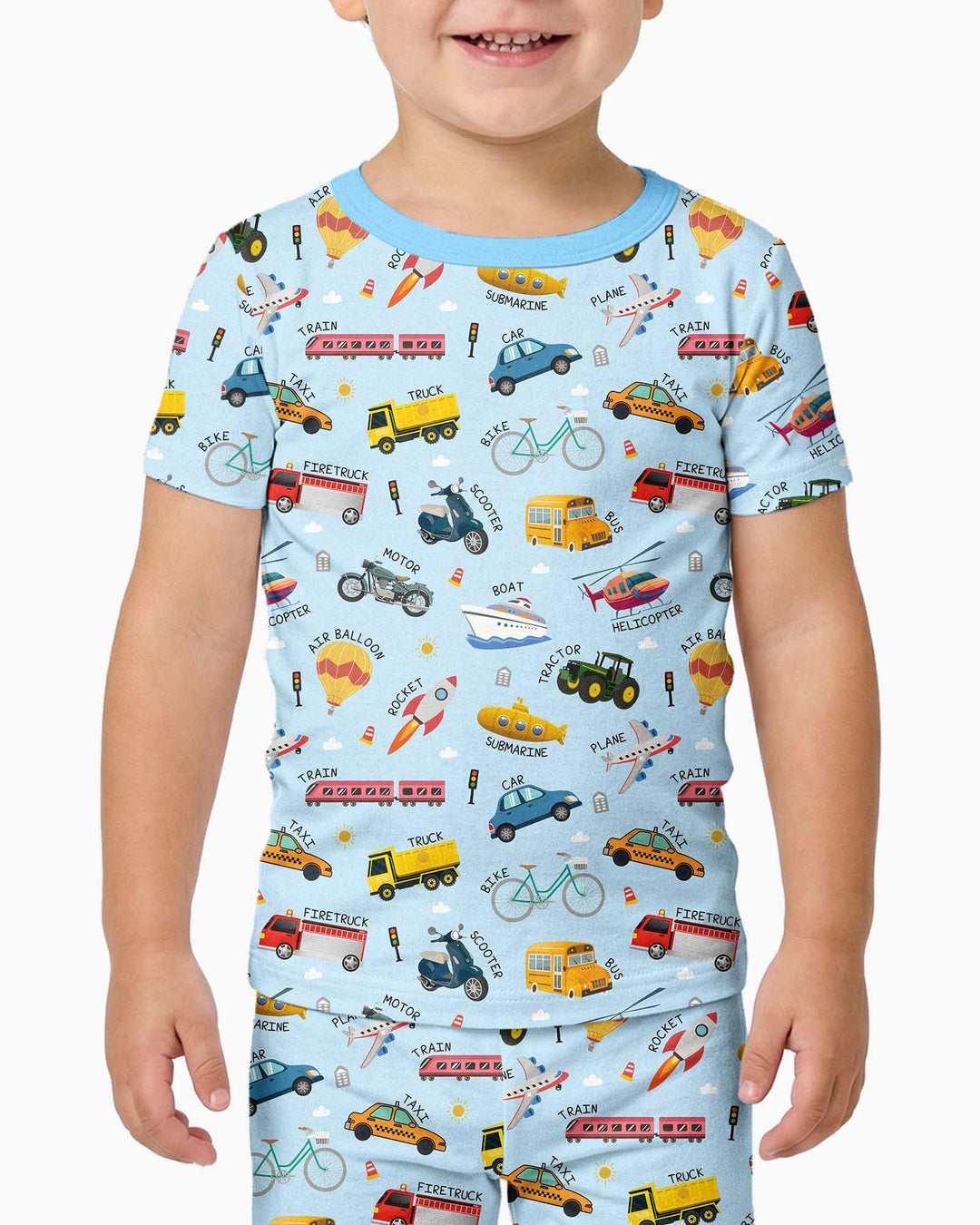 Zweiteiliges, kurzärmliges Pyjama-Set mit Marienkäfern