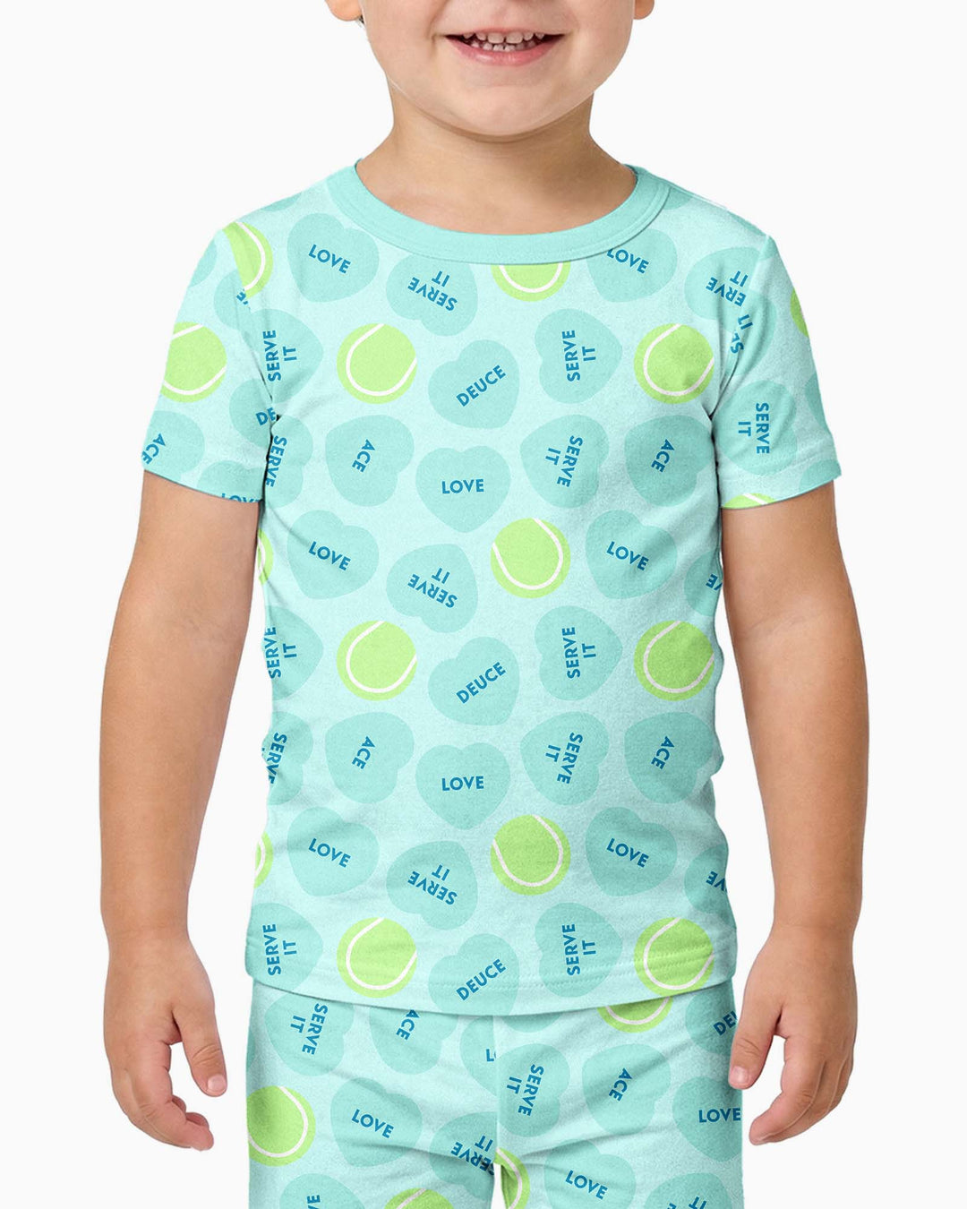 Zweiteiliges, kurzärmliges Pyjama-Set mit Marienkäfern