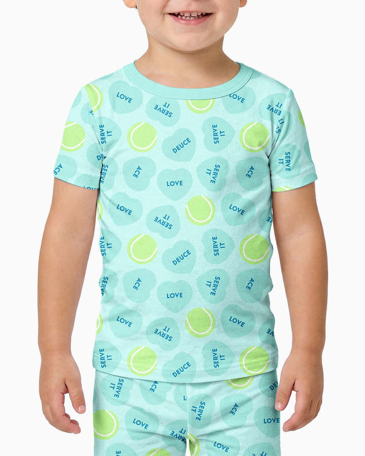 Zweiteiliges, kurzärmliges Pyjama-Set mit Marienkäfern