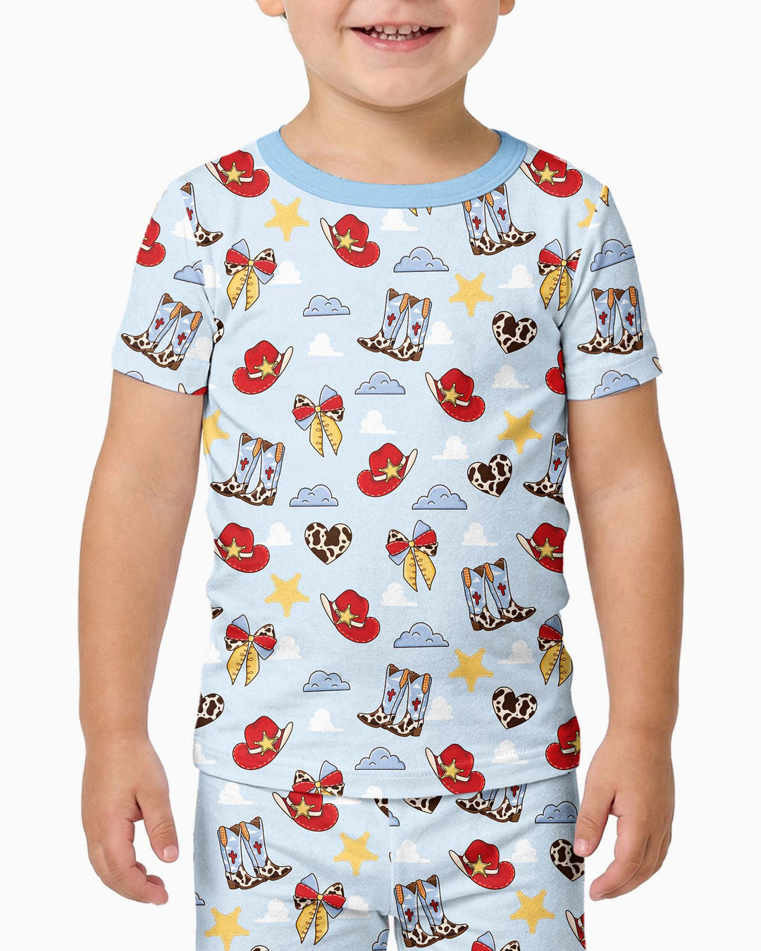 Zweiteiliges, kurzärmliges Pyjama-Set mit Marienkäfern