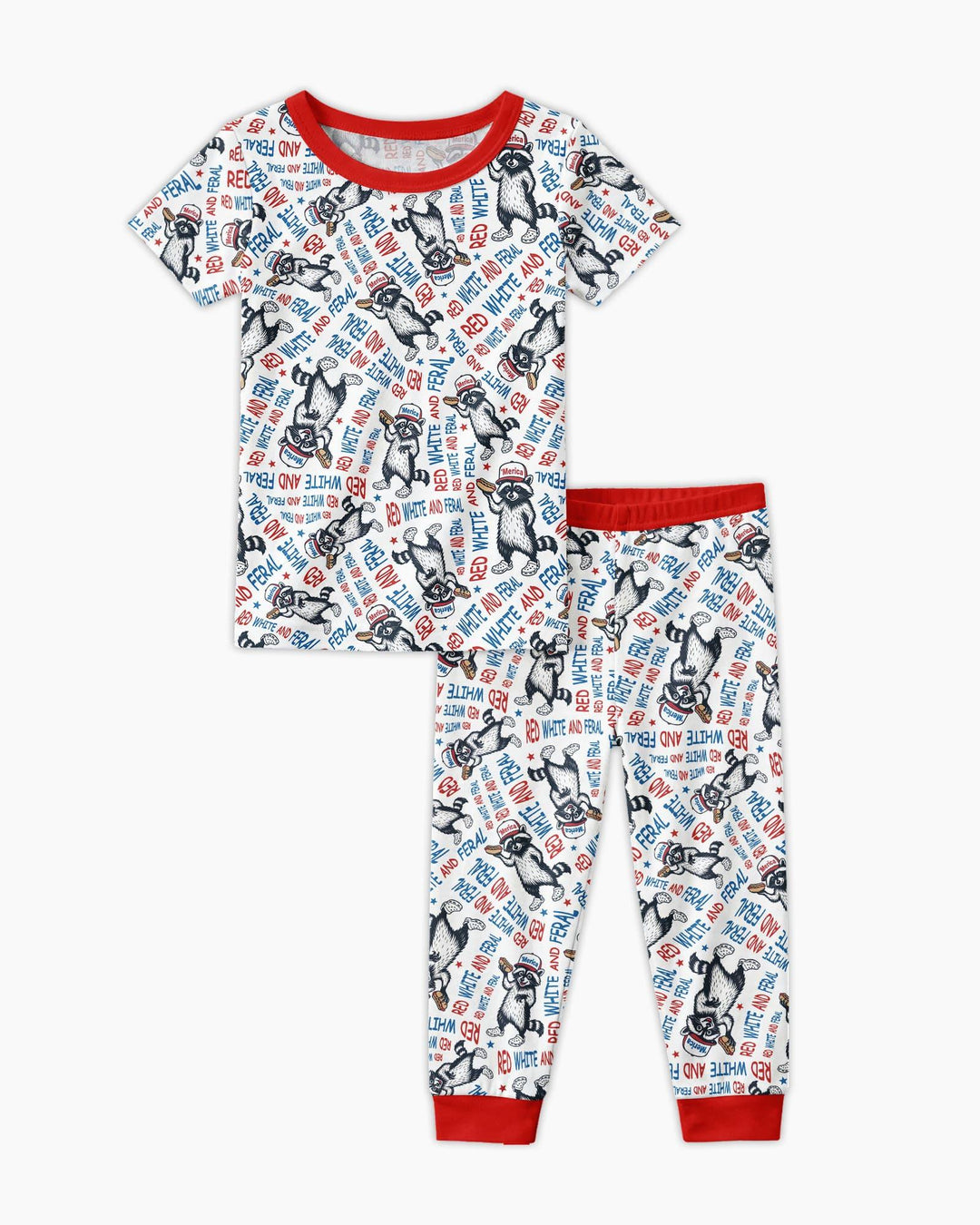 Zweiteiliges, kurzärmliges Pyjama-Set mit Marienkäfern