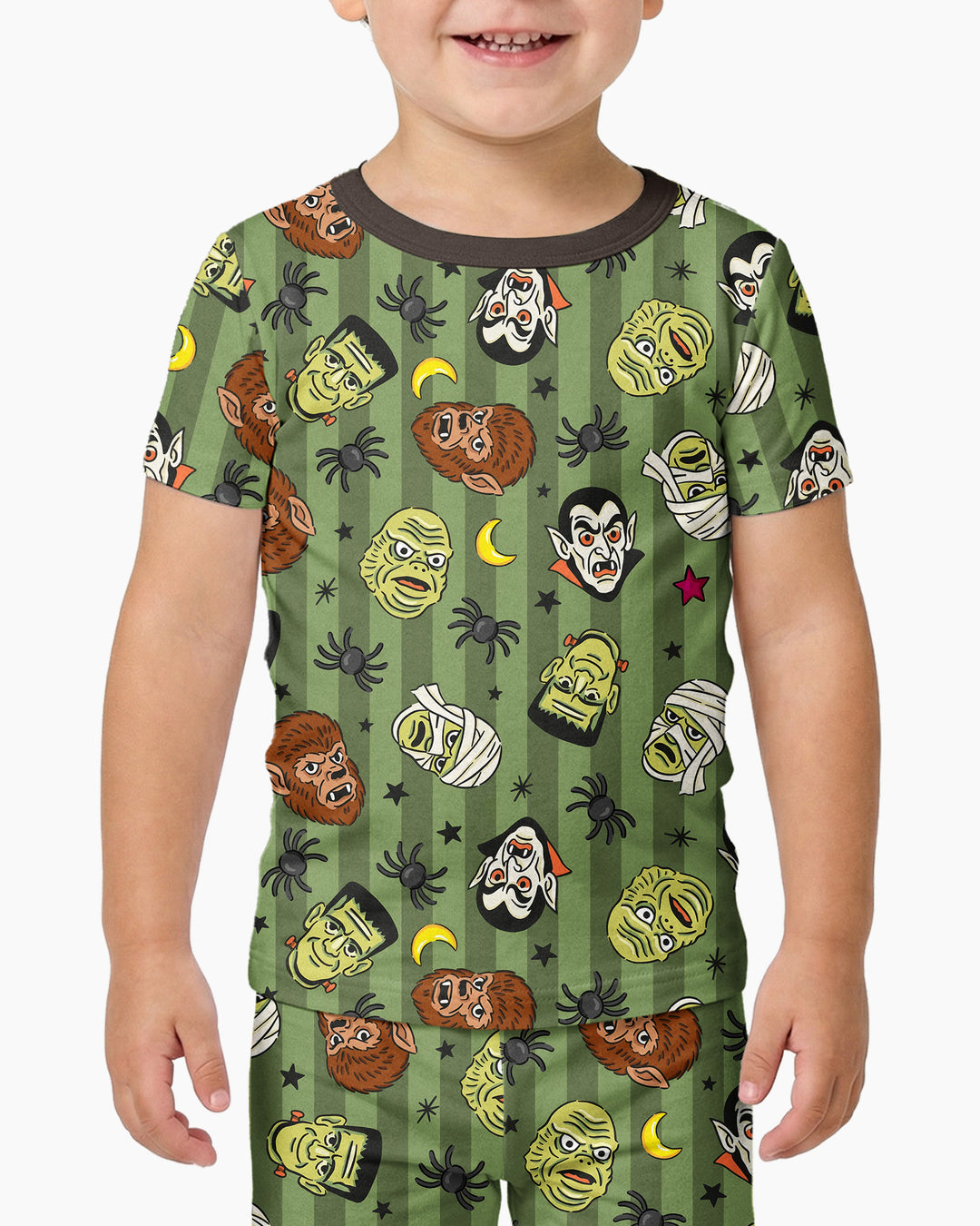 Zweiteiliges, kurzärmliges Pyjama-Set mit Marienkäfern