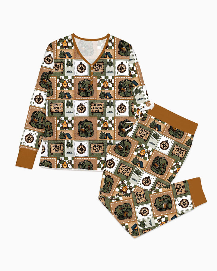 Vorlage Bambus Damen Pyjama Set