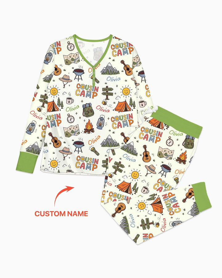 Vorlage Bambus Damen Pyjama Set